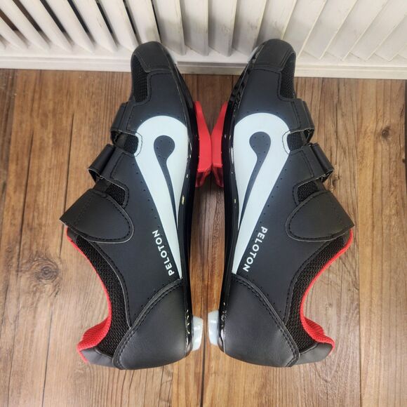 Peloton Cycling Shoes PL-SH-02 Mens 8 EU 41 Black Red with Cleats K-20 Unisex main image 7